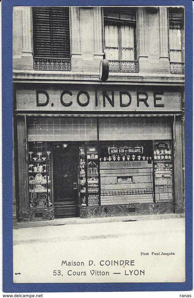 CPA Rhône 69 Lyon Commerce Shop Devanture Magasin Front écrite - Other & Unclassified