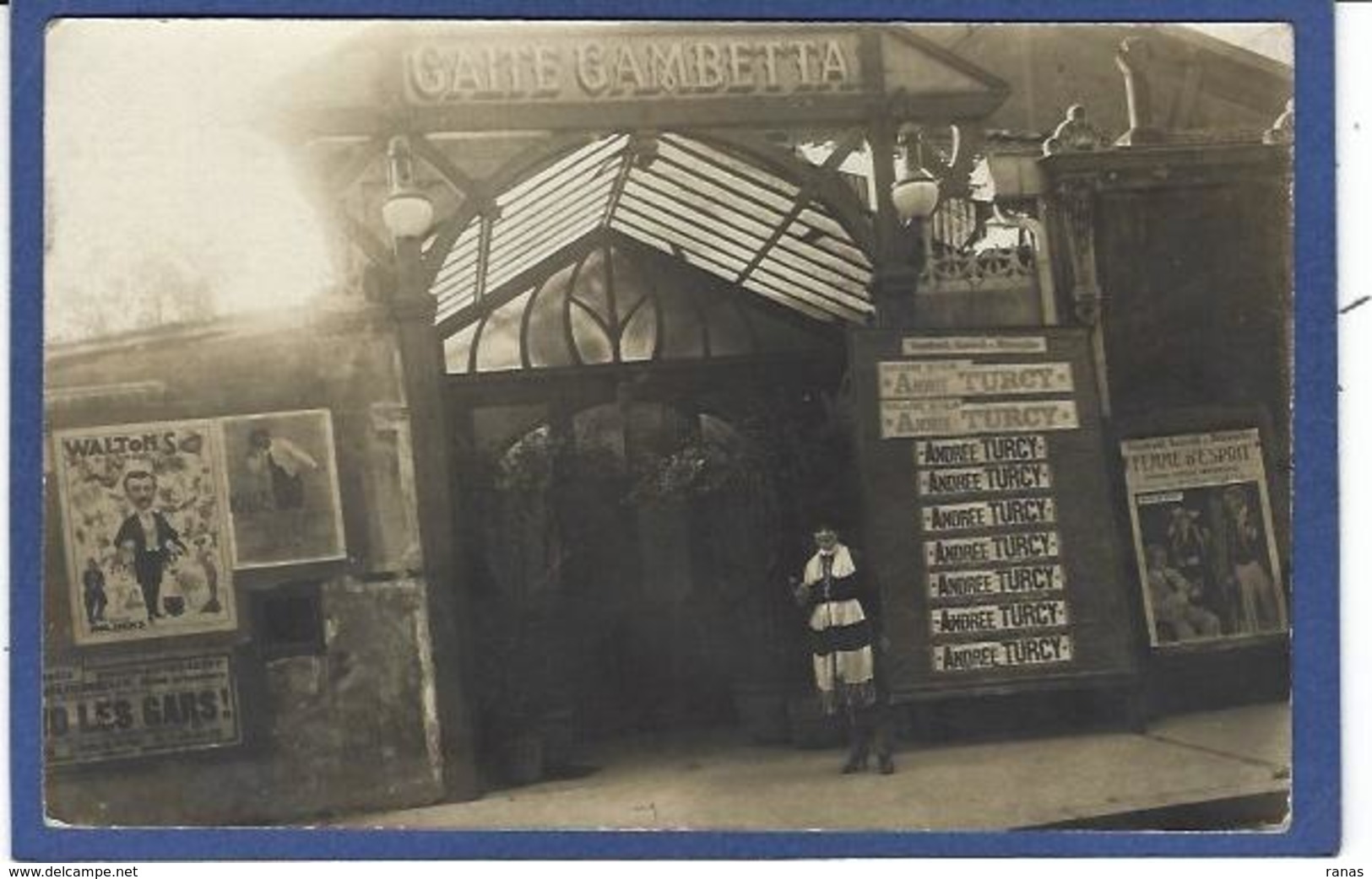 CPA Rhône 69 Lyon Commerce Shop Devanture Magasin Front écrite Carte Photo RPPC Cabaret - Other & Unclassified