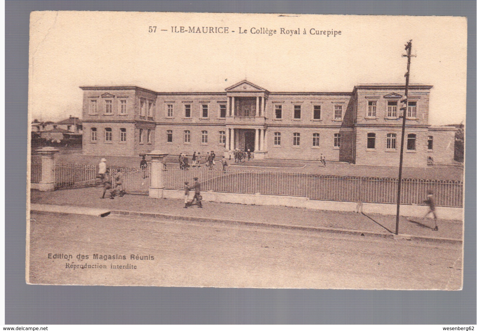 MAURITIUS Le College Royal A Curepipe Ca 1910 OLD POSTCARD 2 Scans - Mauritius