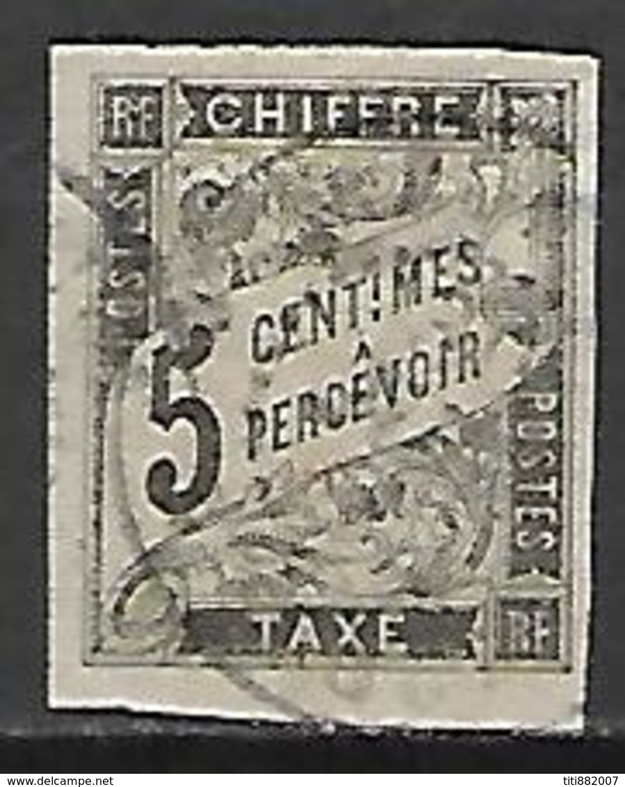 COLONIES . Emissions Générales   -   TAXE   -   1884  .  Y&T N° 5 Oblitéré  . - Postage Due