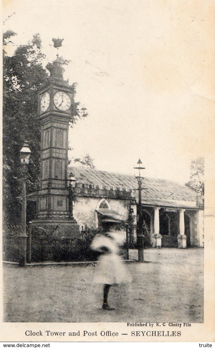 SEYCHELLES CLOCK TOWER AND POST OFFICE - Seychelles