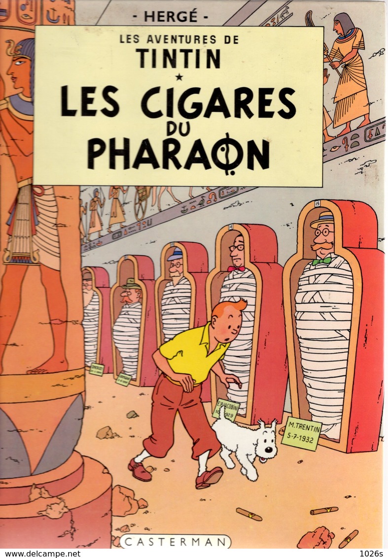 B.D.TINTIN - LES CIGARES DU PHARAON  1966 - Tintin