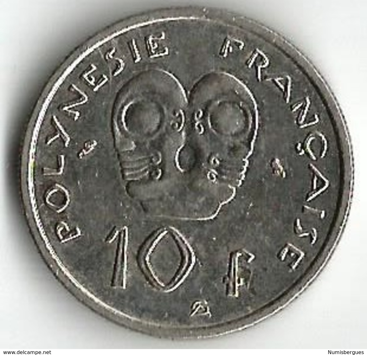 1 Pièce De Monnaie 10  Francs 1972 - French Polynesia