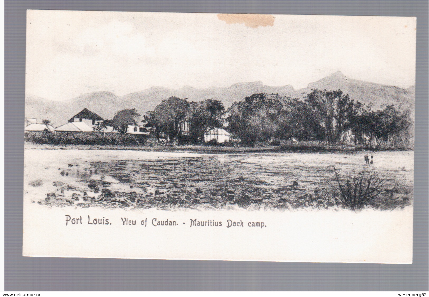 MAURITIUS Port Louis View Of Candan Mauritius Dock Camp Ca 1910 OLD POSTCARD 2 Scans - Maurice