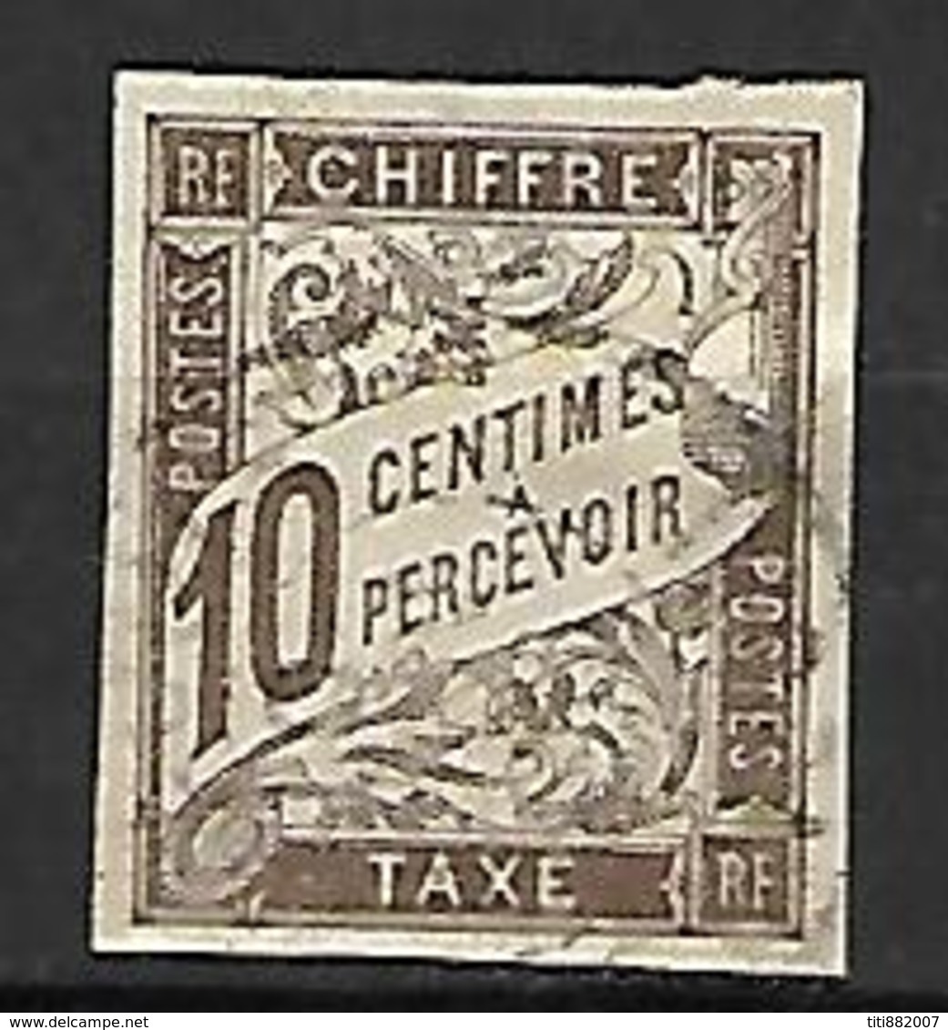 COLONIES . Emissions Générales   -   TAXE   -   1893  .  Y&T N° 19 Oblitéré  . - Postage Due