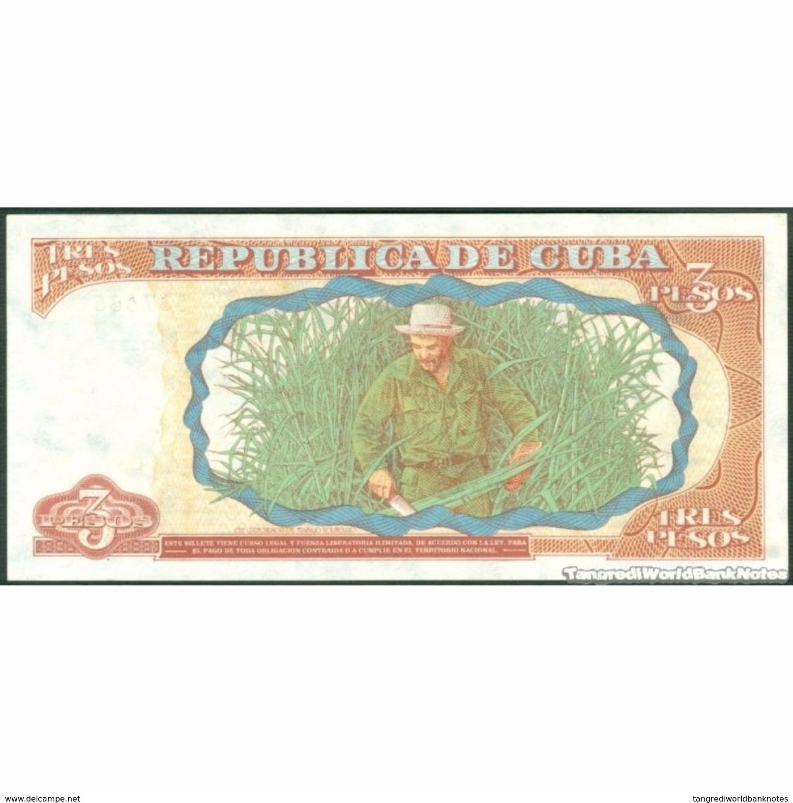 TWN - CUBA 113 - 3 Pesos 1995 Serie CA-06 UNC - Cuba