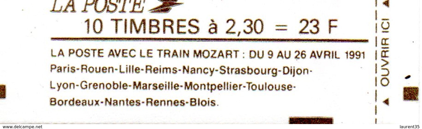 France.carnet 2614-c11.carnet De 10 Timbres 1991.neuf Non Plié. - Autres & Non Classés