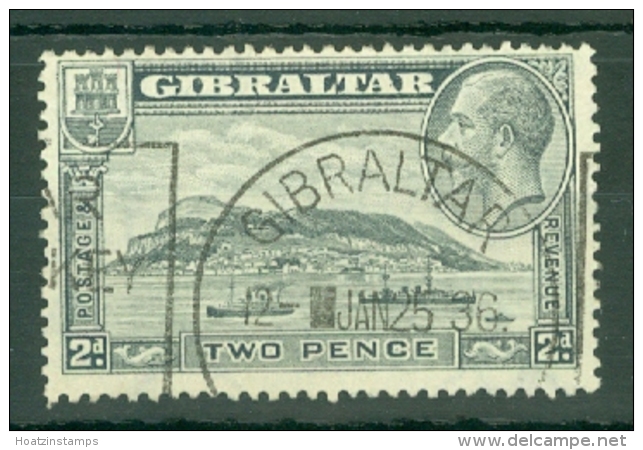 Gibraltar: 1931/33   KGV - Rock Of Gibraltar    SG112    2d   [Perf: 14]    Used - Gibilterra