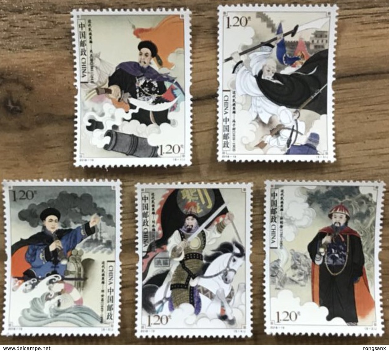 2018-19 CHINA Modern National Heroes STAMP 5V - Neufs