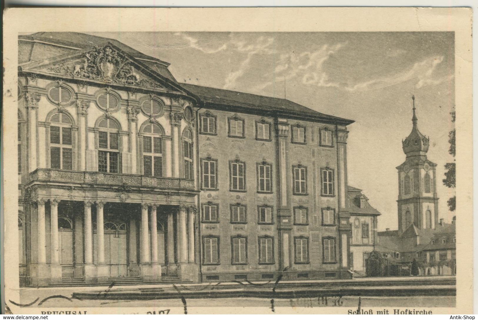 Bruchsal V. 1934  Schloß Mit Hofkirche (1564) - Bruchsal