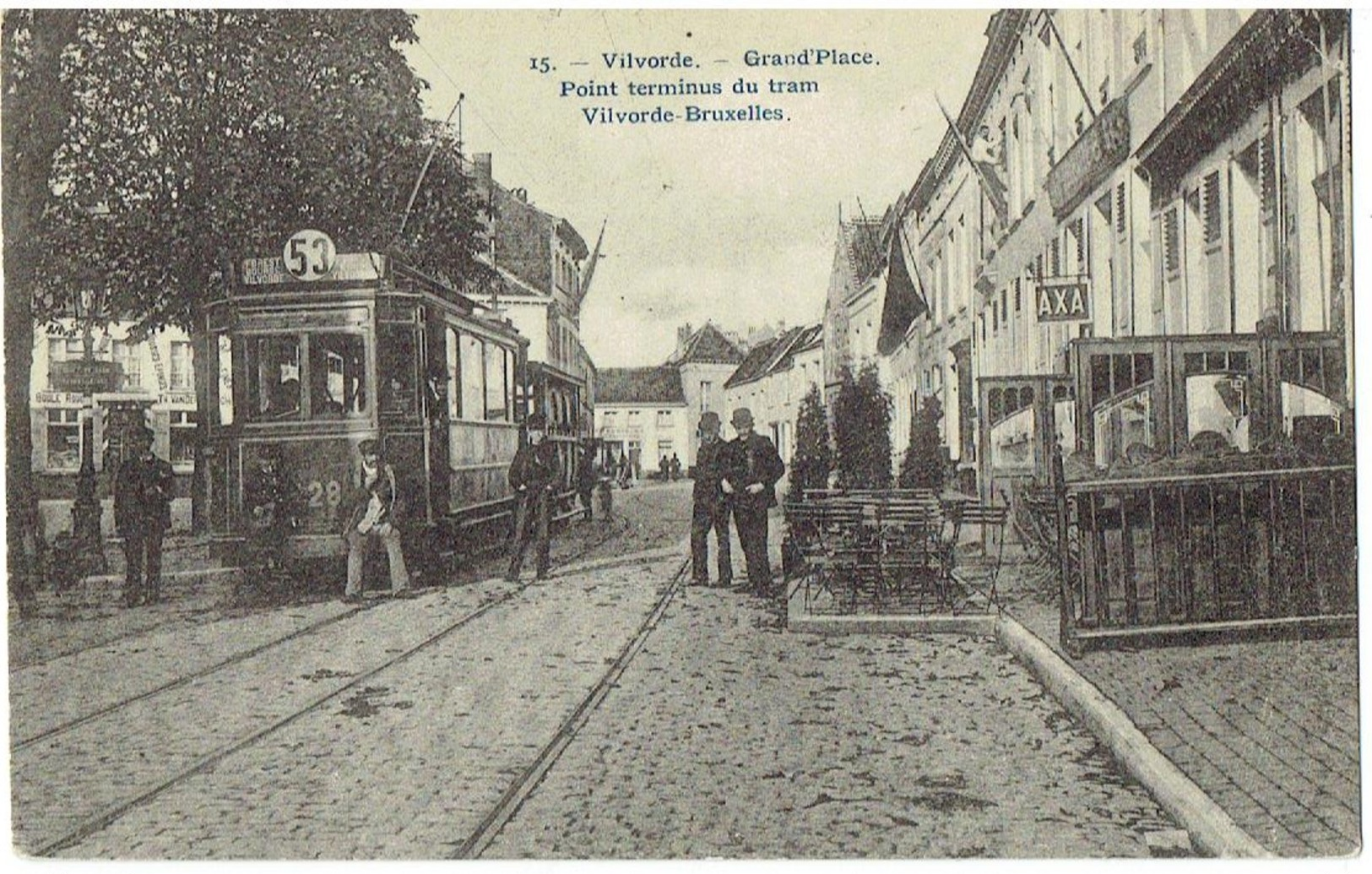 VILVORDE - Grand'Place - Point Terminus Du Tram - Photo H. Bertels N° 15 - Vilvoorde