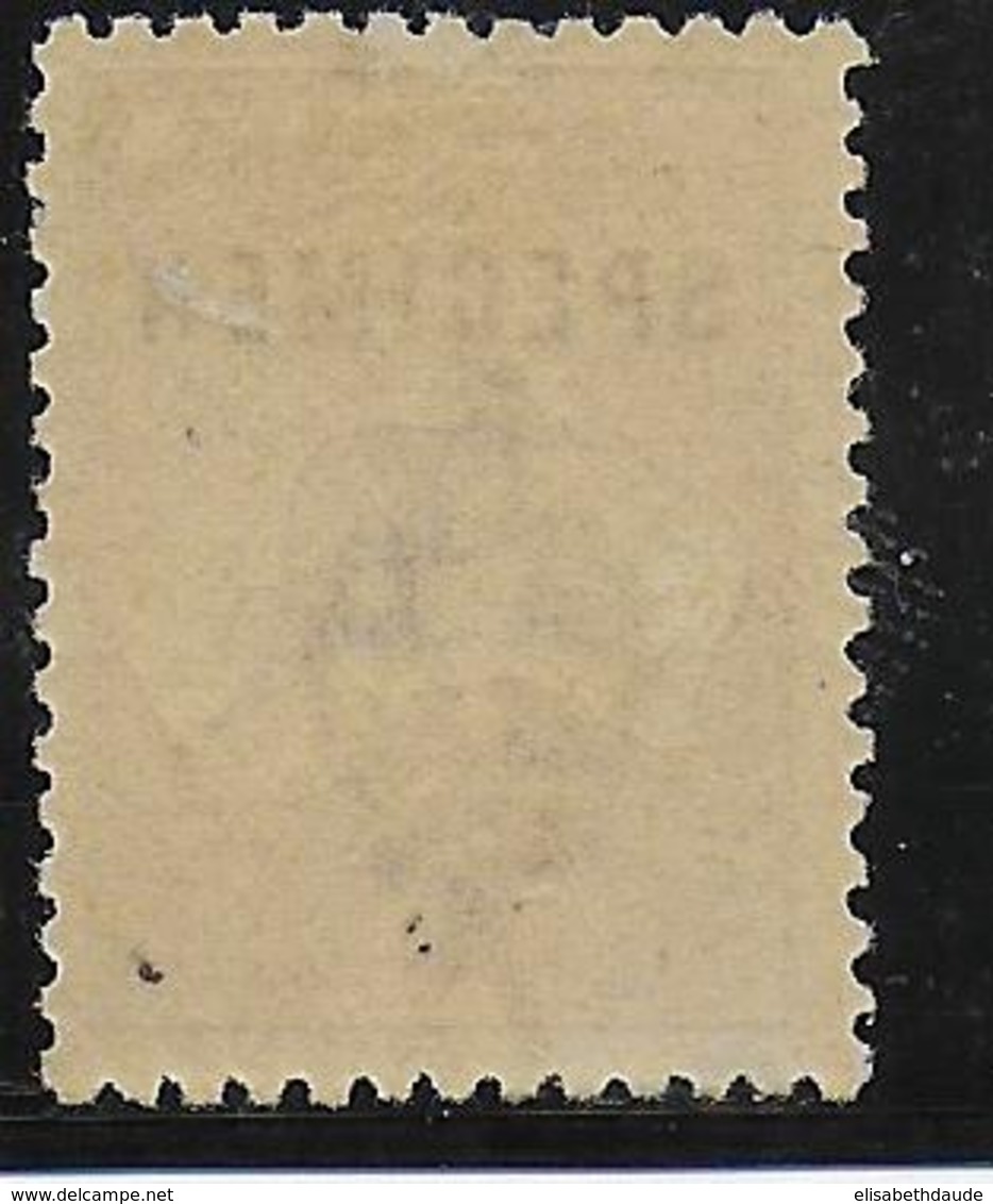 AUSTRALIE - YT N° 46 * MLH SURCHARGE "SPECIMEN" FILIGRANE A - CHARNIERE TRES LEGERE - COTE = 3750 EUR. - Nuovi