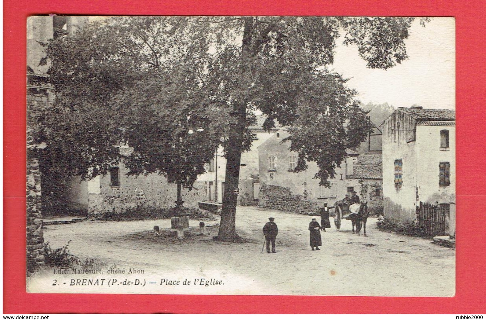 BRENAT PLACE DE L EGLISE CARTE EN BON ETAT - Otros & Sin Clasificación