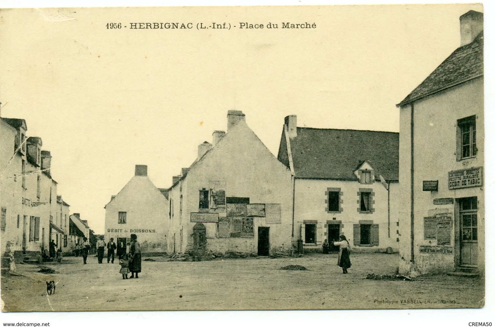 44 - HERBIGNAC - Place Du Marché. - Herbignac