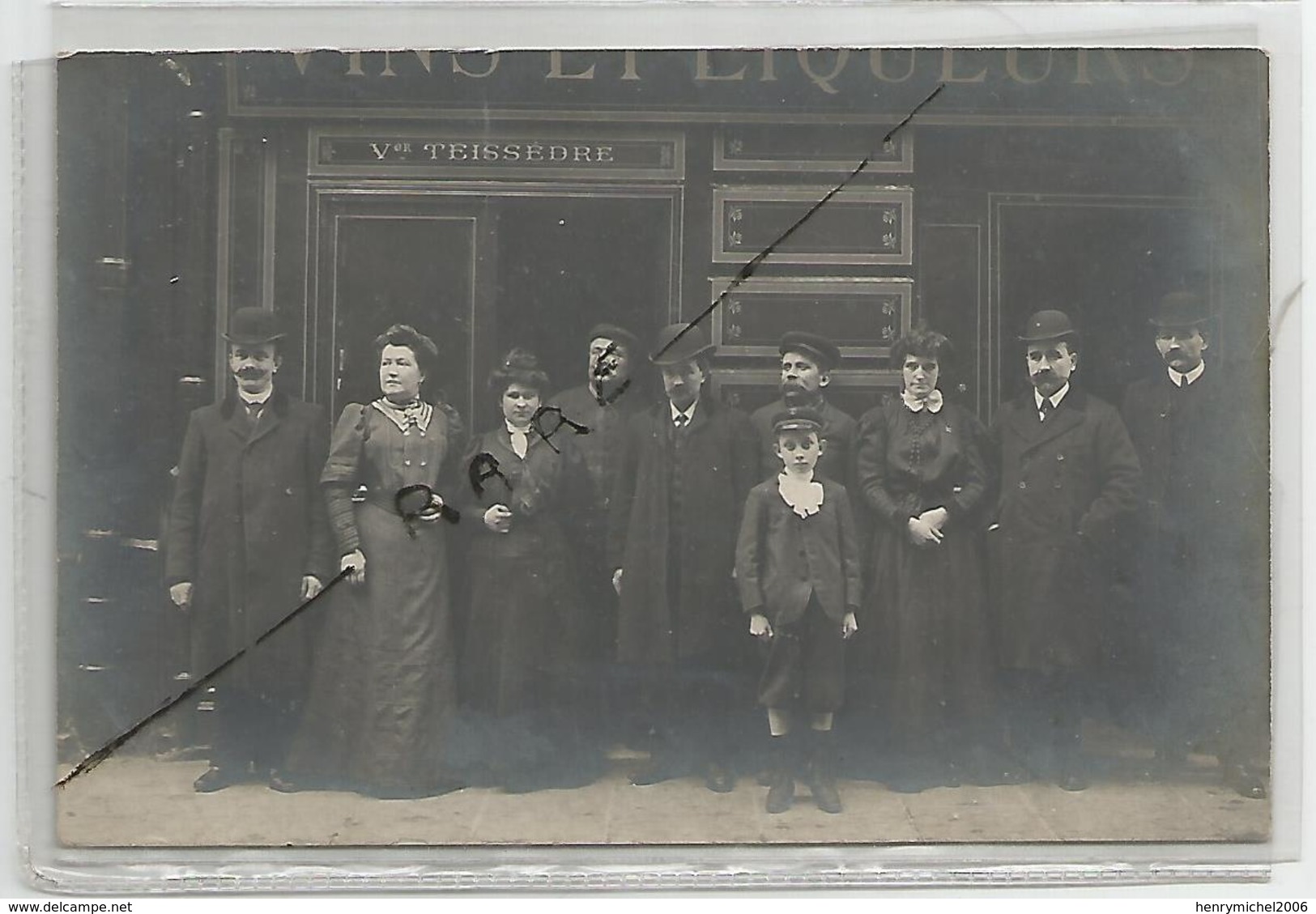 Paris 18 E - Teissedre Vins Et Liqueurs 8 Avenue De St Ouen Carte Photo - 2scans ( A La Place Cabinet Dentaire ) - Paris (18)