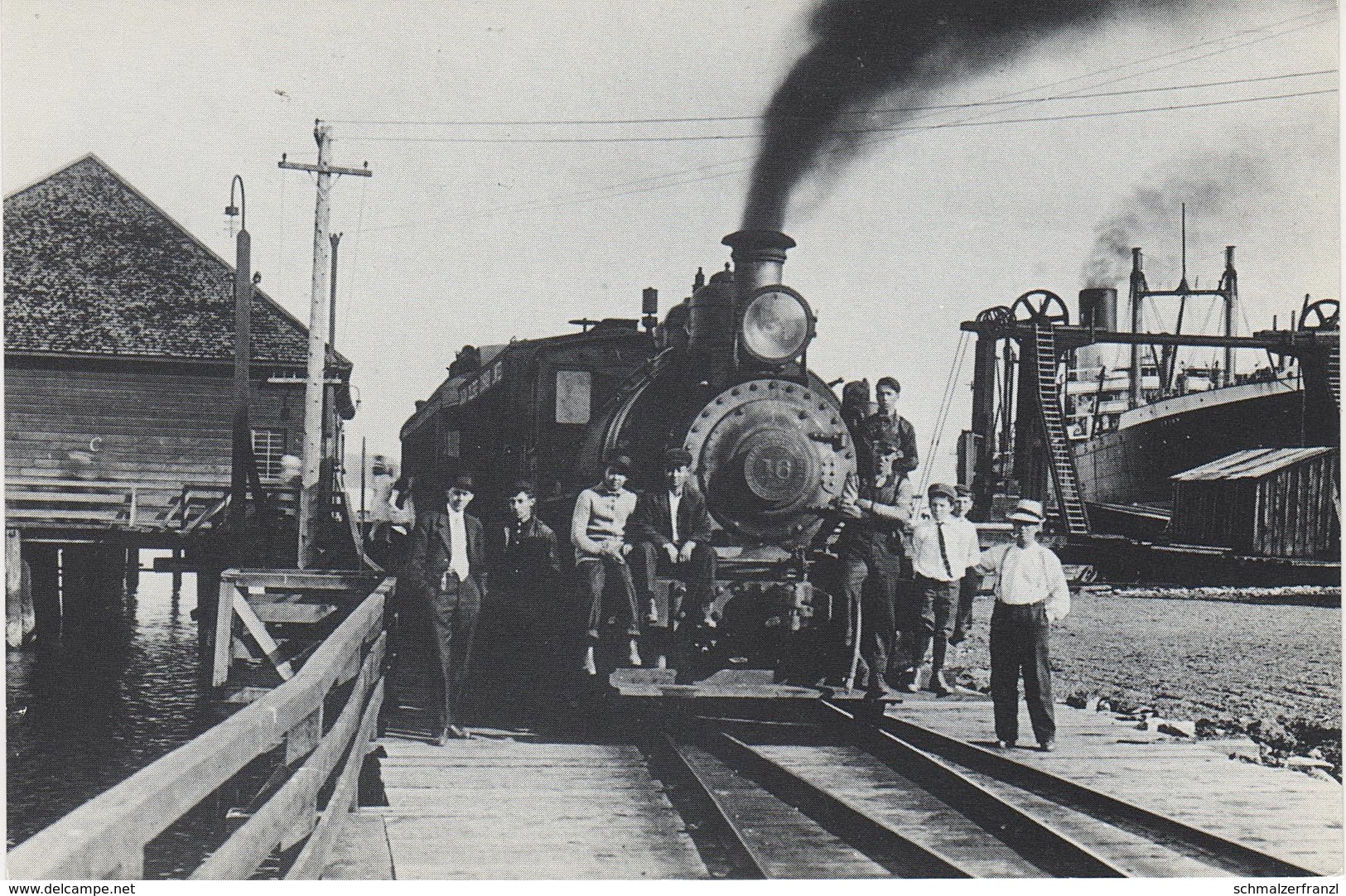 Reproduction AK Ladysmith Vancouver Island Railway Railway Station Train A Nanaimo British Columbia BC Kanada Canada - Nanaimo