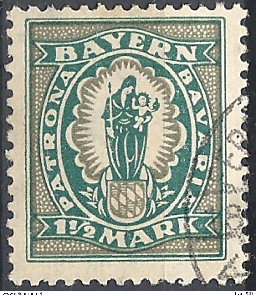 Bayern - 1920 Madonna 1½M # Michel 188 - Scott 248 - Yvert 188 Used - Andere & Zonder Classificatie