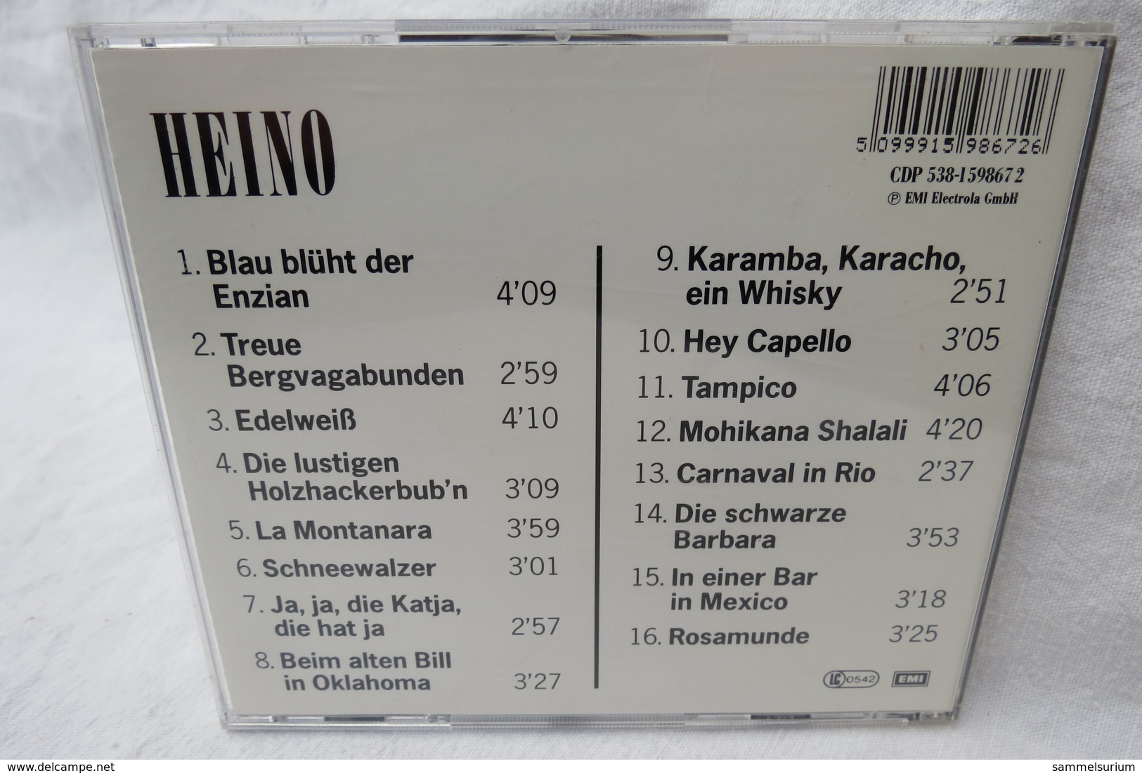 CD "Heino" Gold Collection - Sonstige - Deutsche Musik