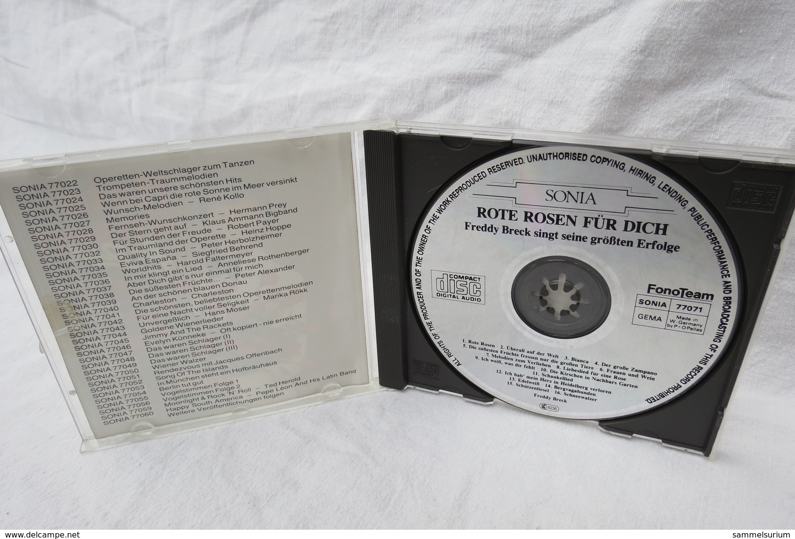 CD "Freddy Breck" Rote Rosen Für Dich - Autres - Musique Allemande