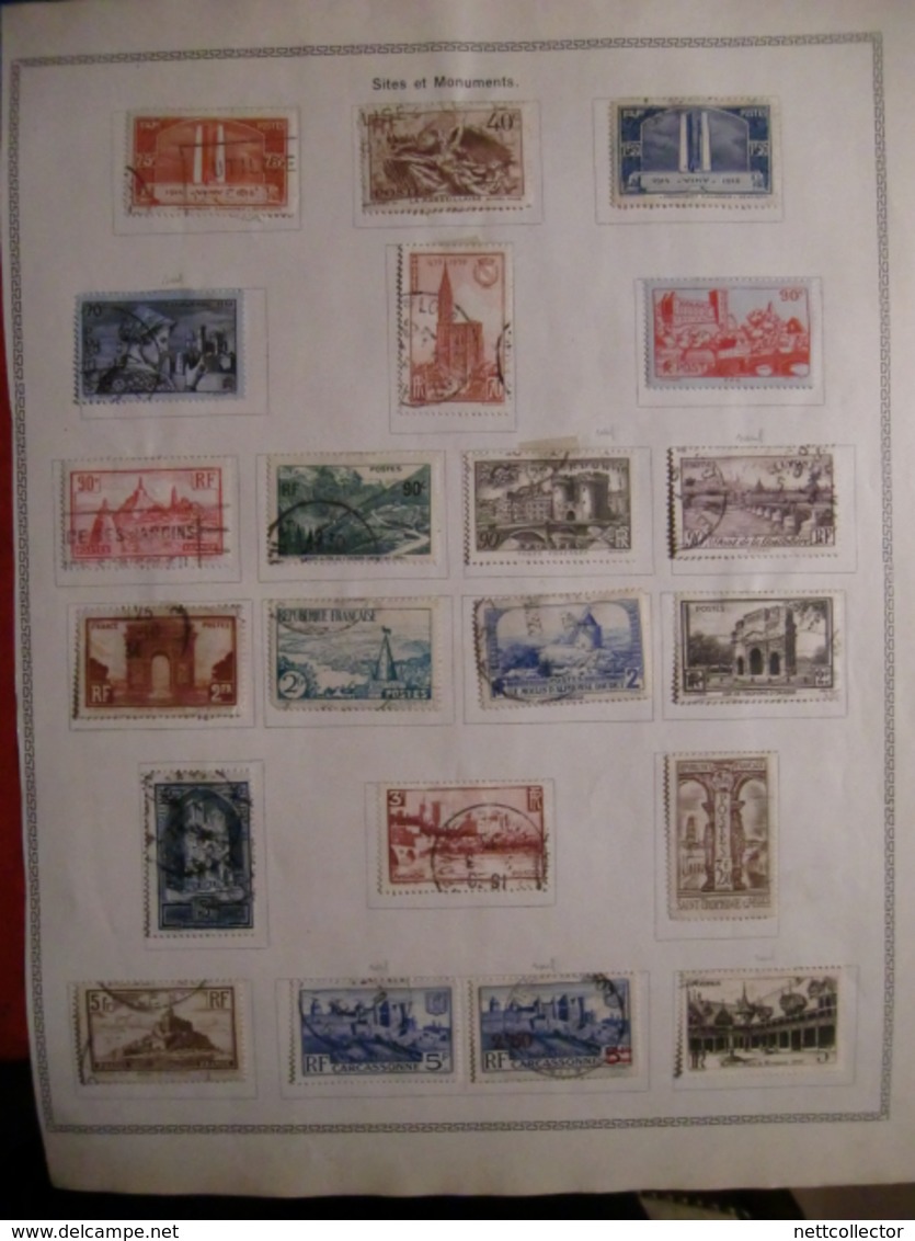 TB COLLECTION FRANCE + 1300 TIMBRES sur + 123 FEUILLES /des CLASSIQUES aux MODERNES