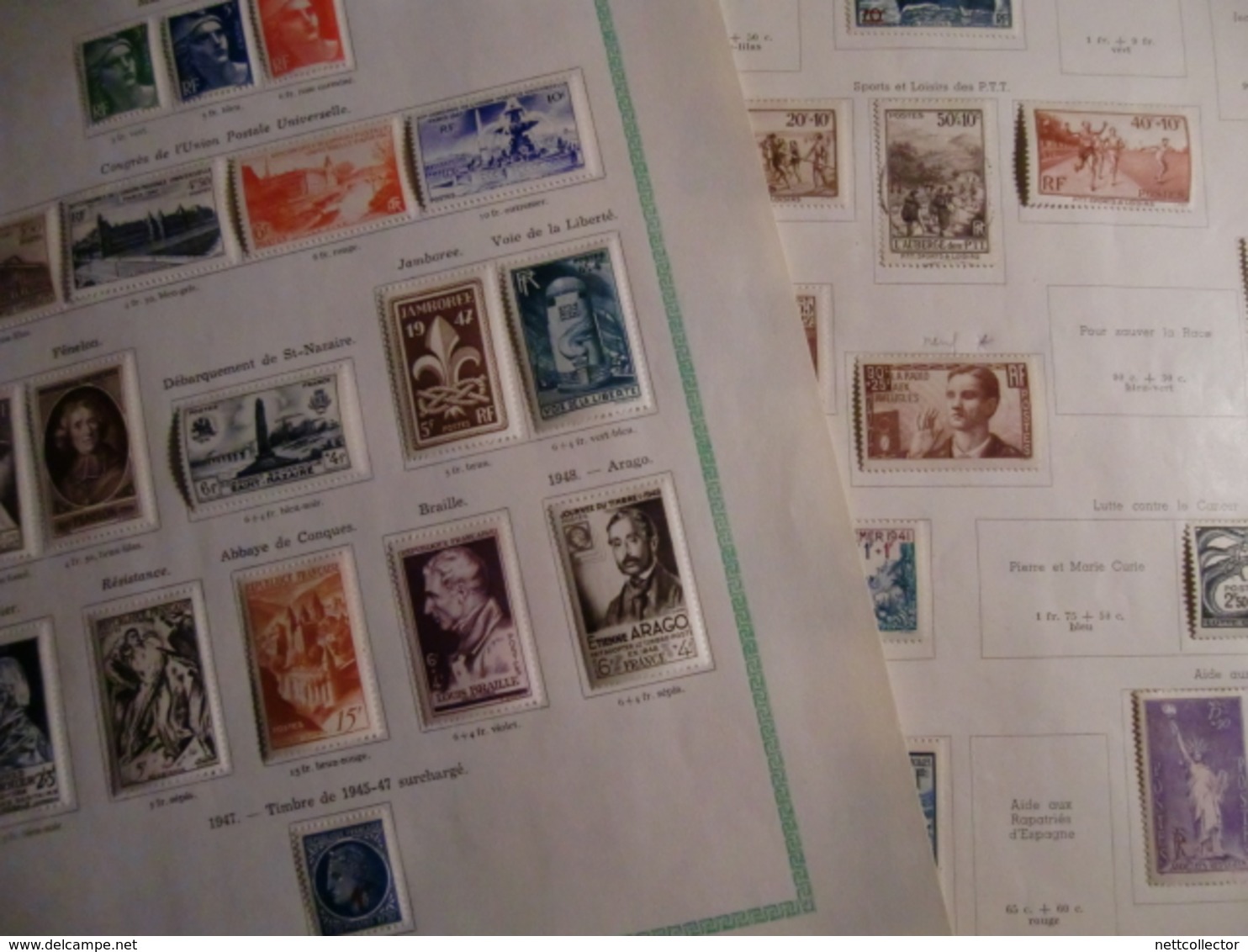 TB COLLECTION FRANCE + 1300 TIMBRES sur + 123 FEUILLES /des CLASSIQUES aux MODERNES