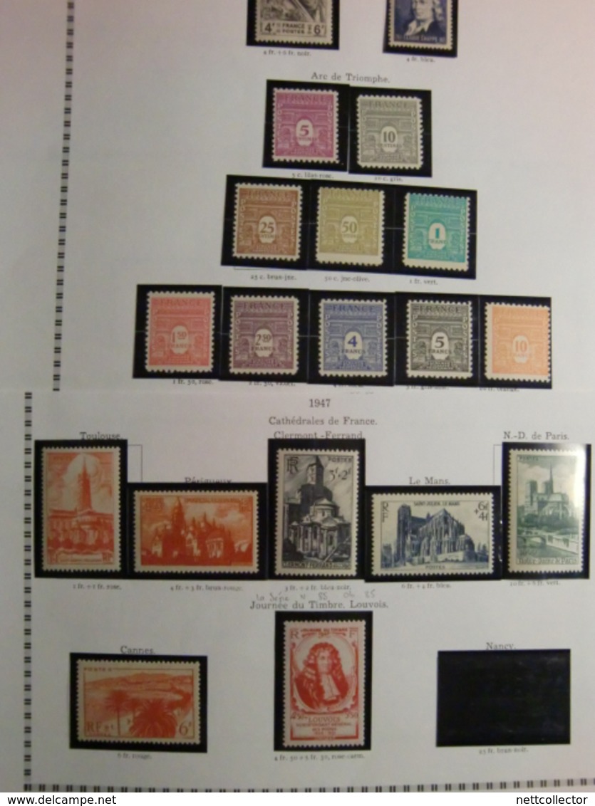 TB COLLECTION FRANCE + 1300 TIMBRES sur + 123 FEUILLES /des CLASSIQUES aux MODERNES