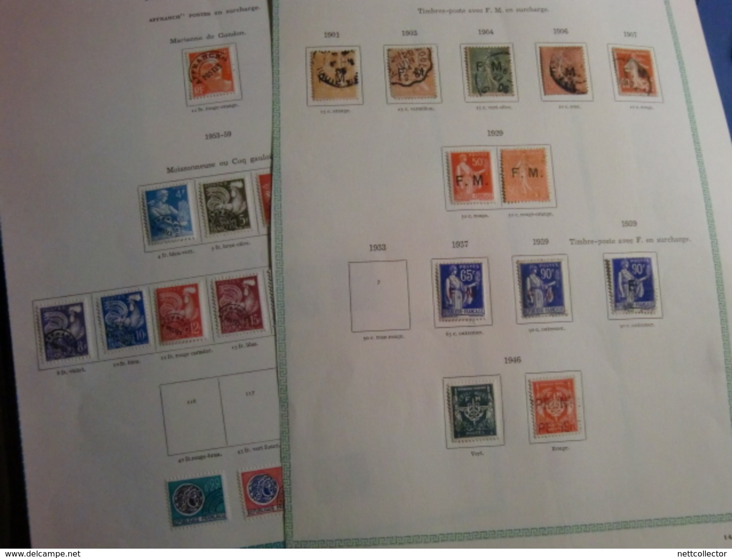 TB COLLECTION FRANCE + 1300 TIMBRES sur + 123 FEUILLES /des CLASSIQUES aux MODERNES