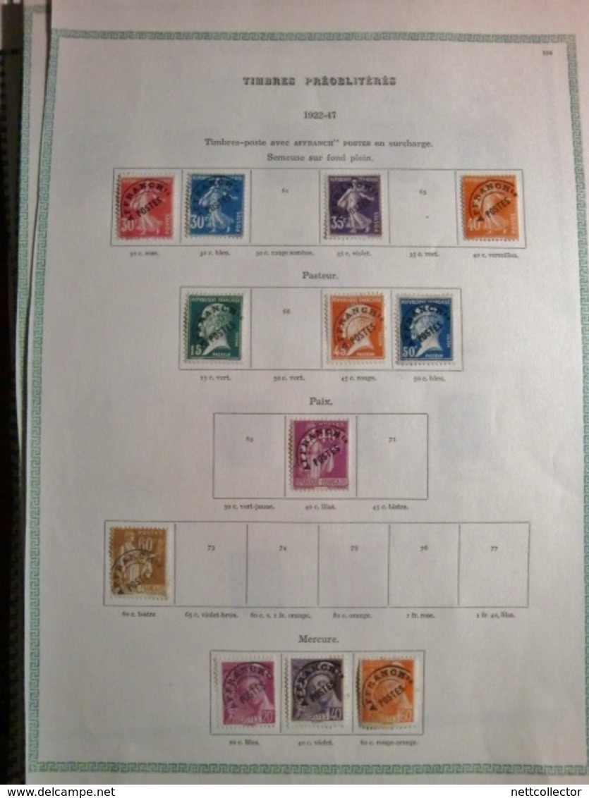 TB COLLECTION FRANCE + 1300 TIMBRES sur + 123 FEUILLES /des CLASSIQUES aux MODERNES