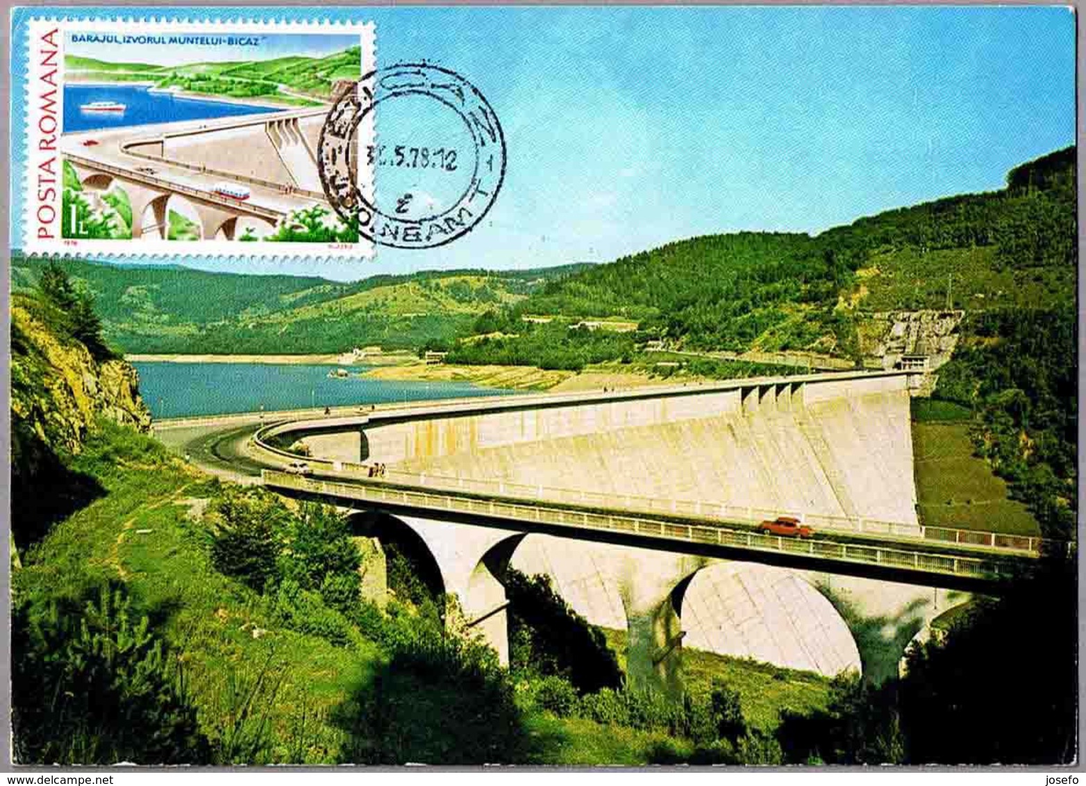 PRESA - DAM - BARRAGE. Bicaz 1978 - Electricidad