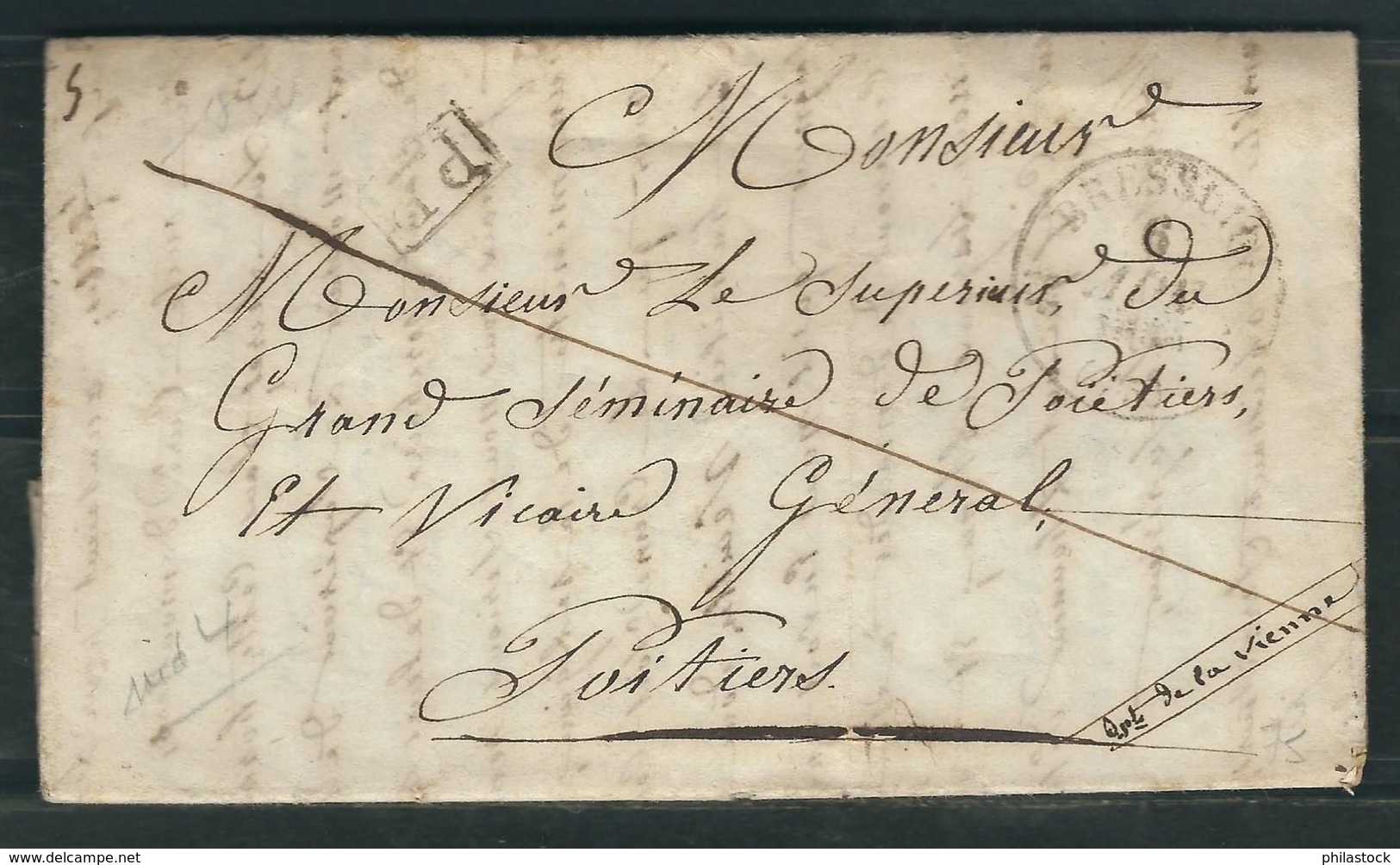 FRANCE 1834 Marque Postale En PP De Bressuire - 1801-1848: Precursors XIX