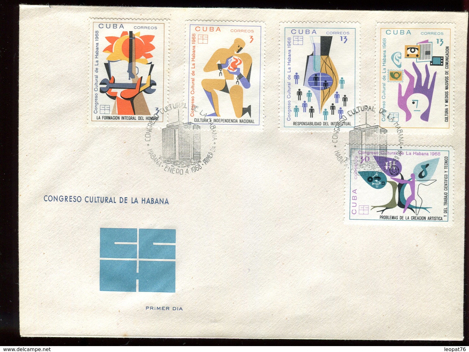 Cuba - Enveloppe FDC 1967 - Congrès De La Havane - O 90 - FDC