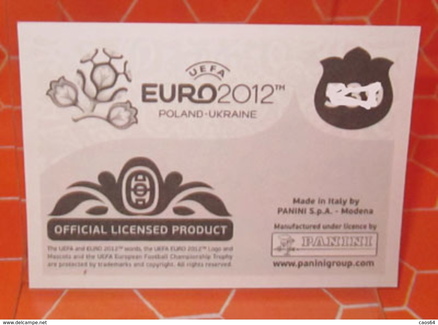 EURO2012 PANINI N. 506 STURRIDGE  STICKER NEW CON VELINA - Edizione Italiana