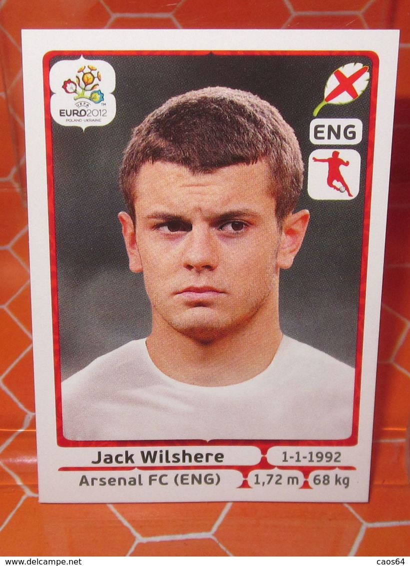 EURO2012 PANINI N. 502 WILSHERE  STICKER NEW CON VELINA - Edizione Italiana