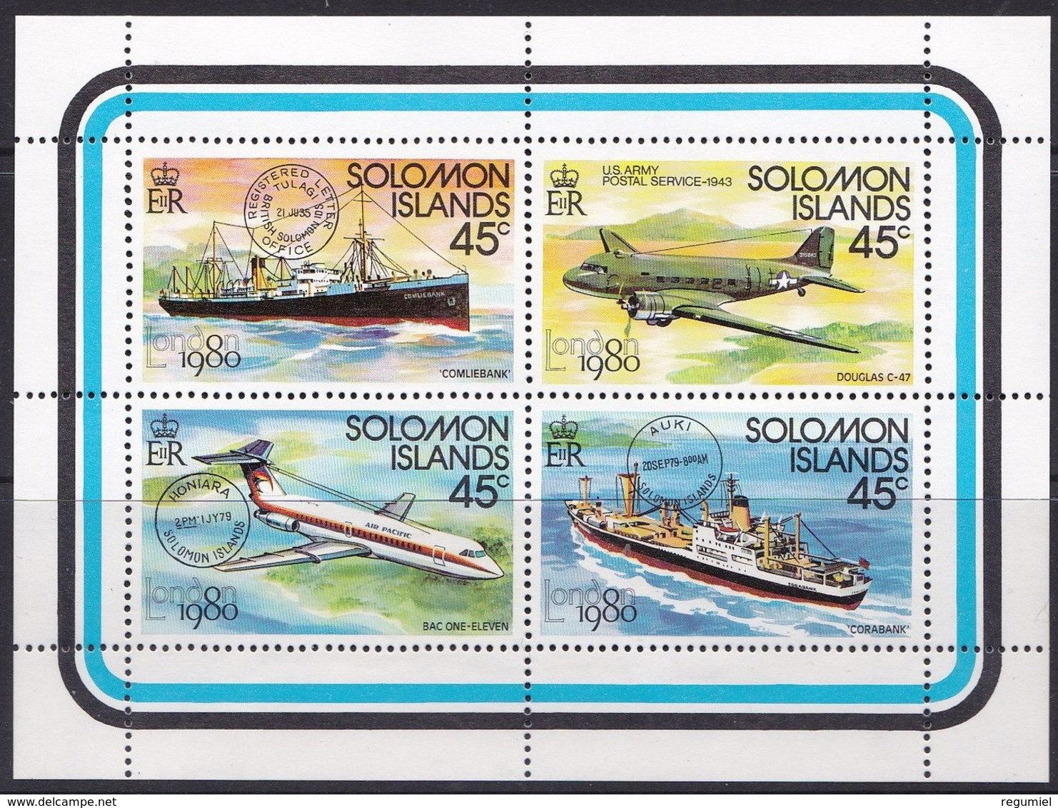 Salomon 0406/409 ** MNH. 1980 - Islas Salomón (1978-...)