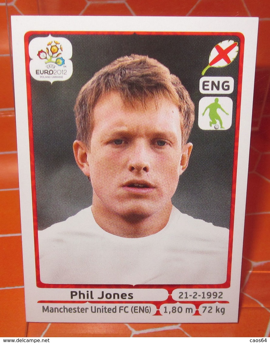 EURO2012 PANINI N. 497 JONES  STICKER NEW CON VELINA - Edizione Italiana