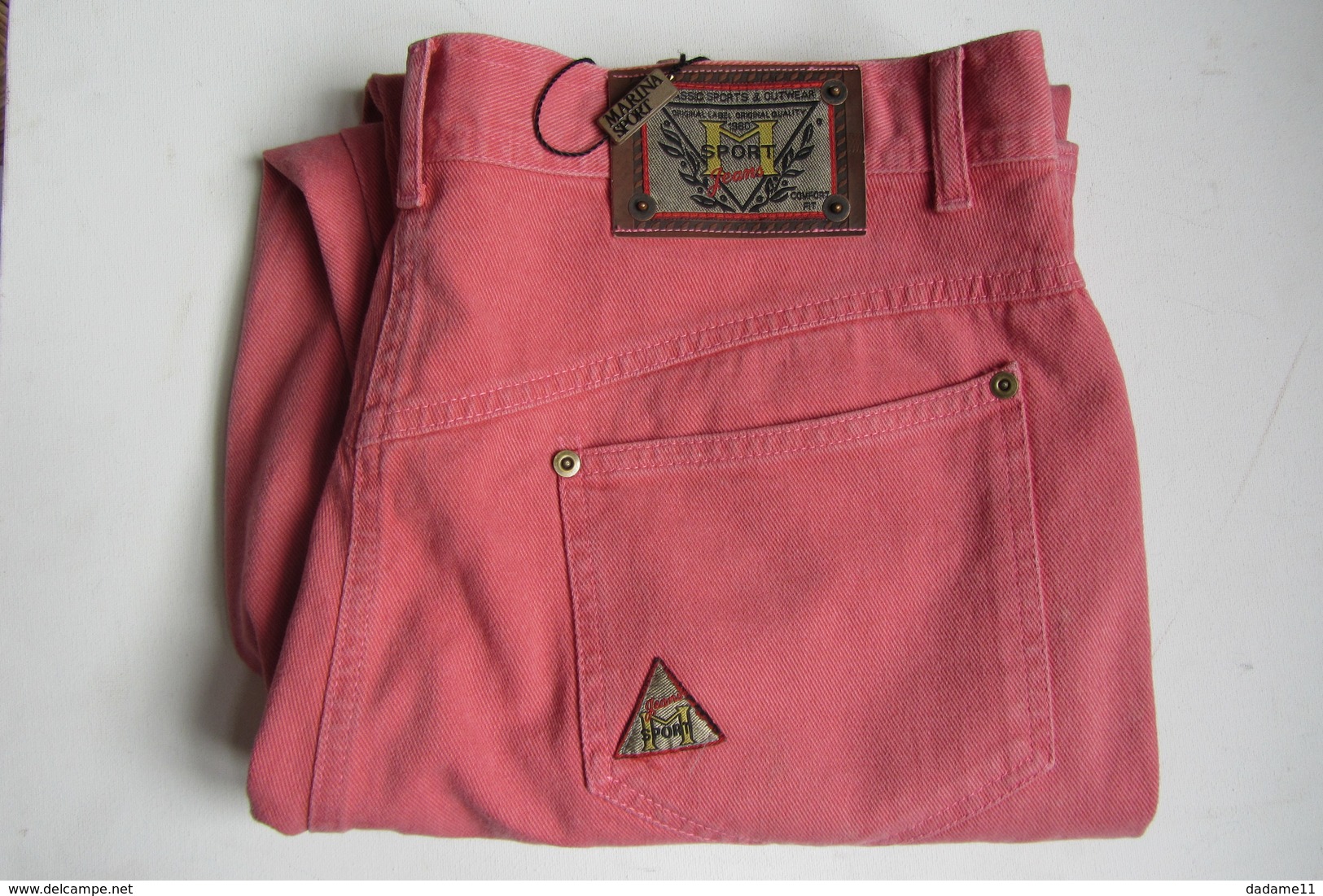 Jeans Marina Sport Rose Vintage Plus De 30 Ans - Autres & Non Classés