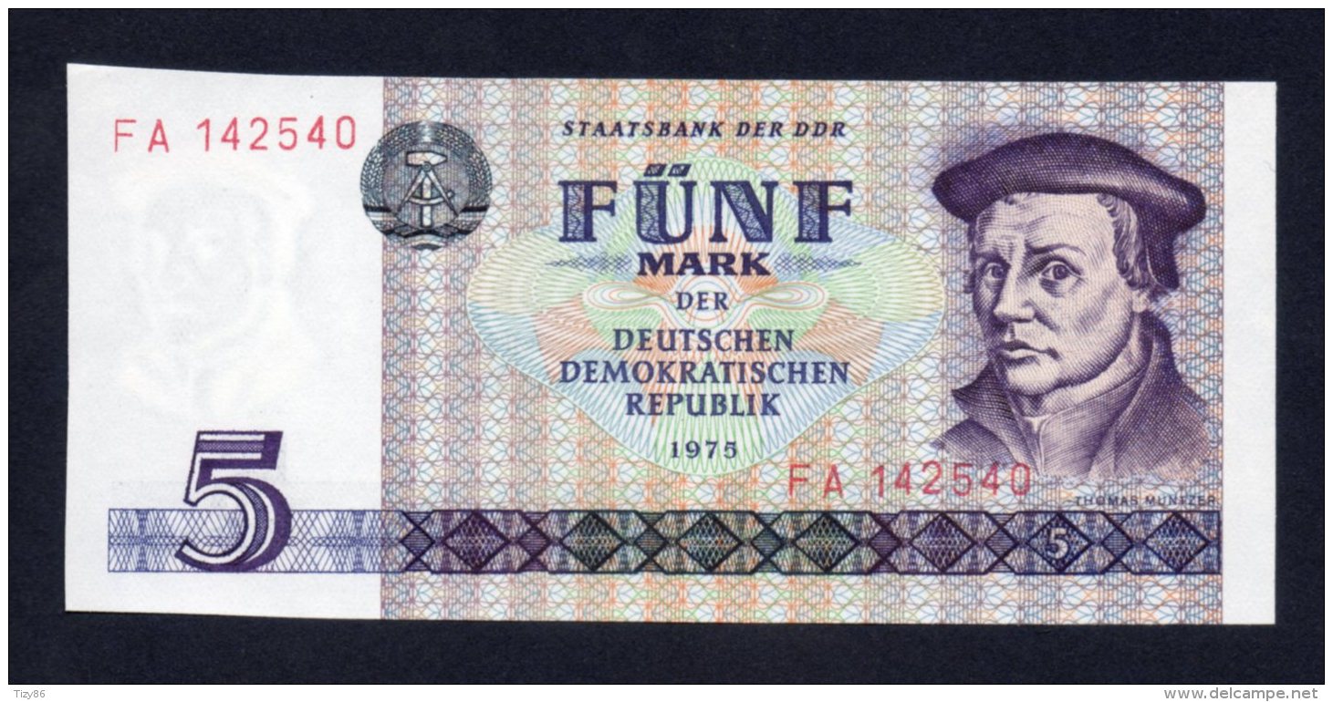 Banconota Germania 5 Marchi 1975 - FDS - Other & Unclassified