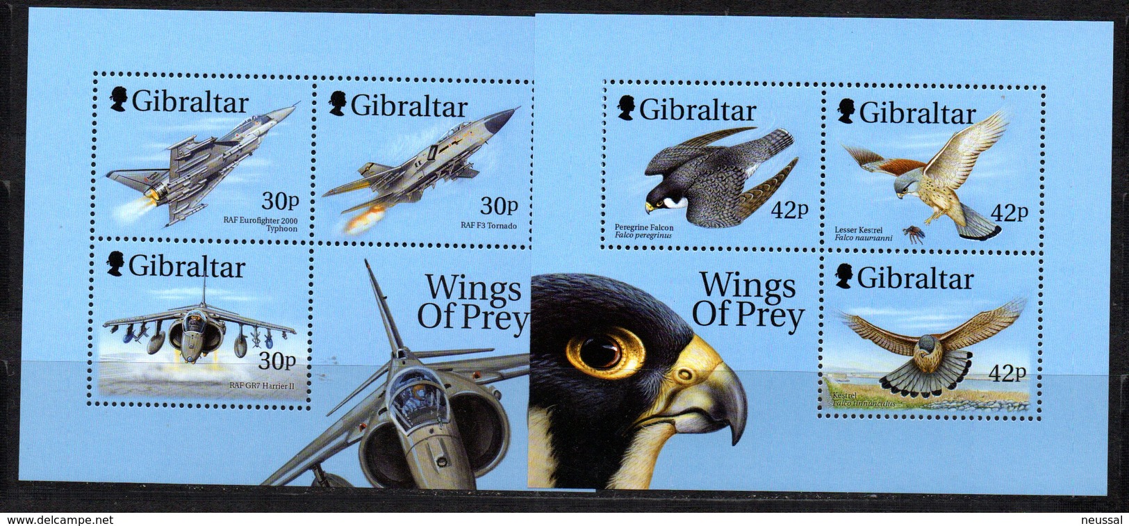 Hb-36/7  Gibraltar - Águilas & Aves De Presa