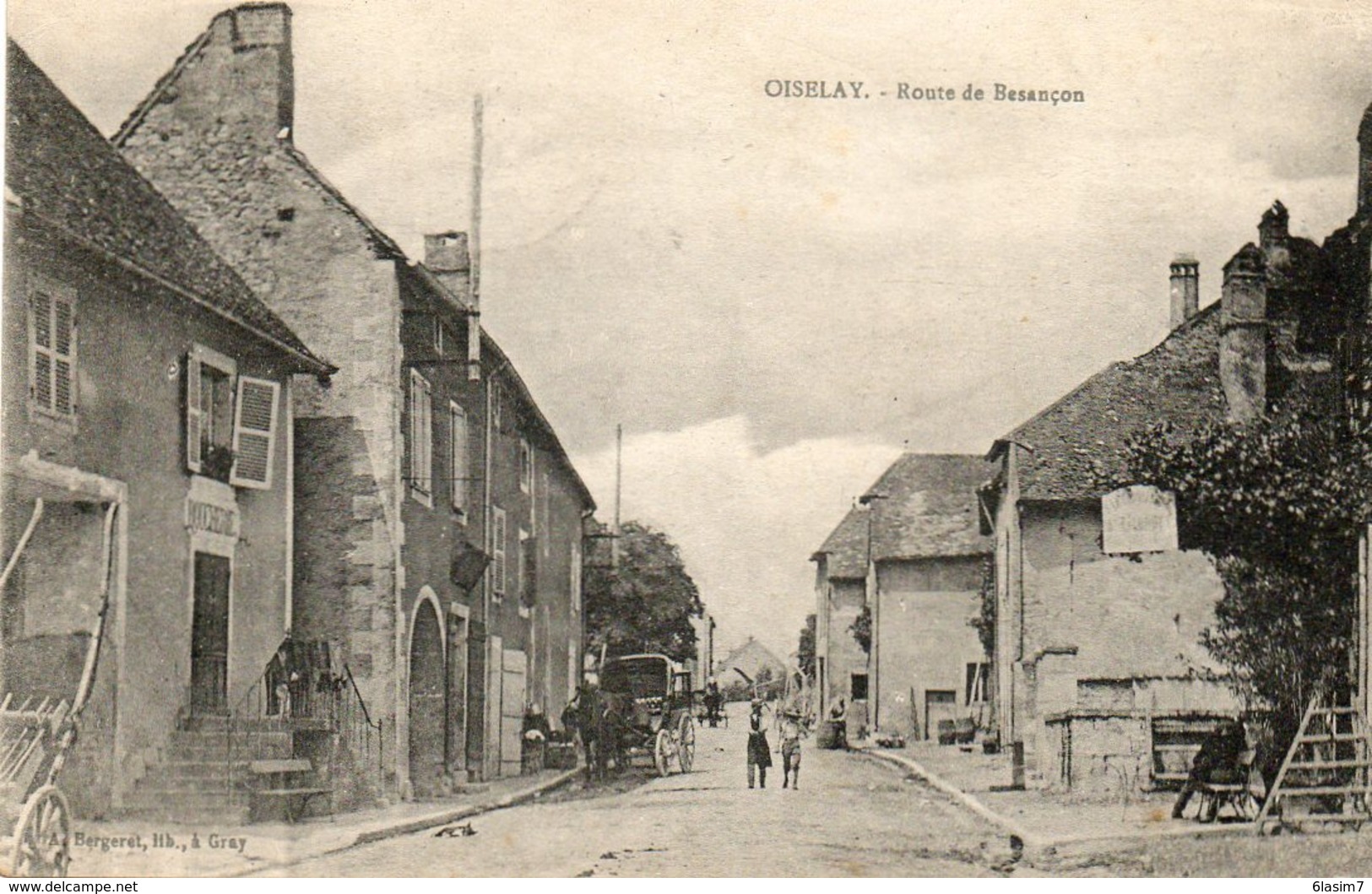 CPA - OISELAY (70) - Aspect De La Route De Besançon En 1919 - Altri & Non Classificati