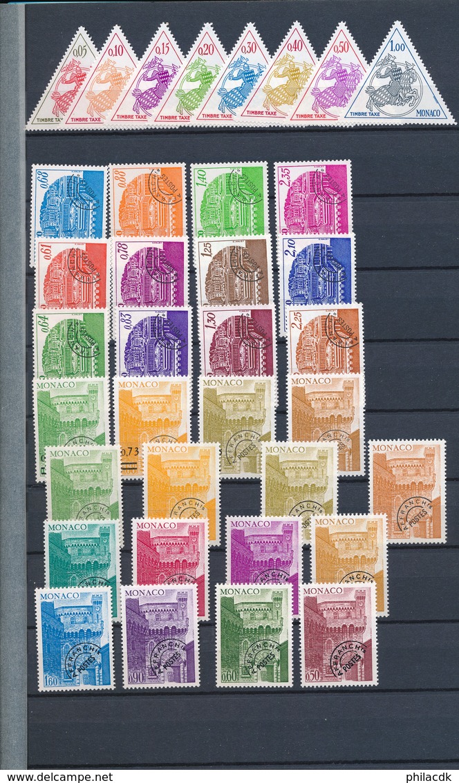 MONACO - BELLE COLLECTION DE 304 TIMBRES NEUFS** SANS CHARNIERE - FORTE COTE ET FORTE FACIALE - VOIR SCANNS