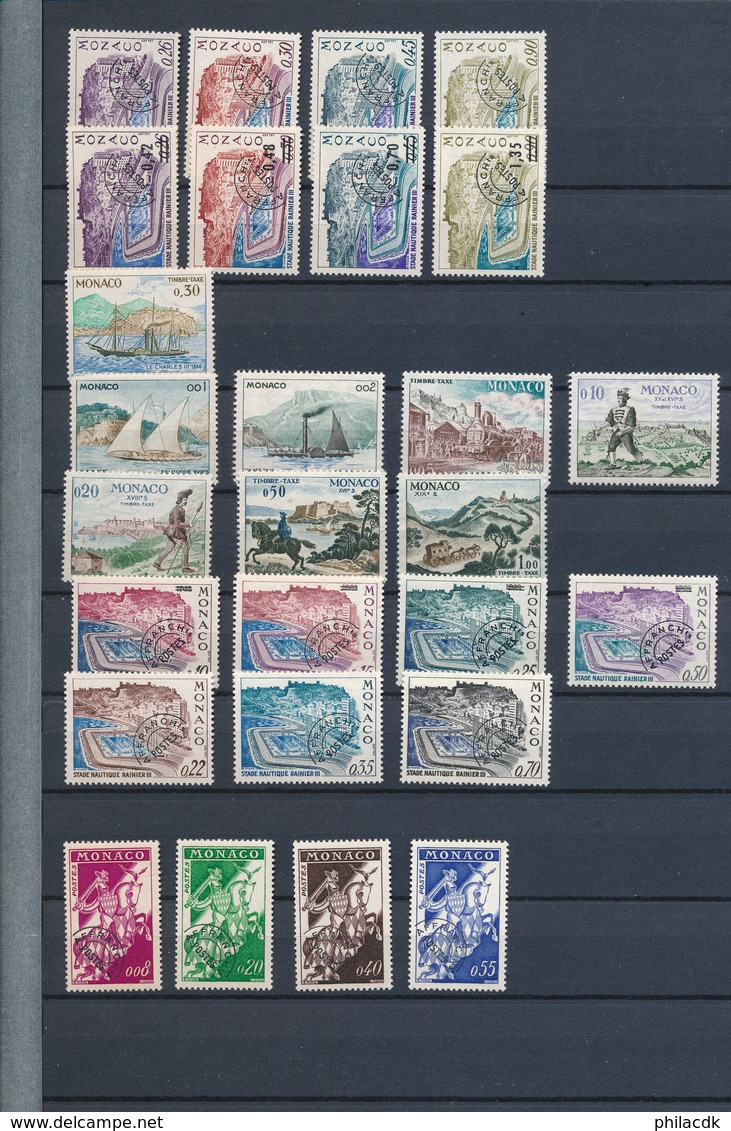 MONACO - BELLE COLLECTION DE 304 TIMBRES NEUFS** SANS CHARNIERE - FORTE COTE ET FORTE FACIALE - VOIR SCANNS