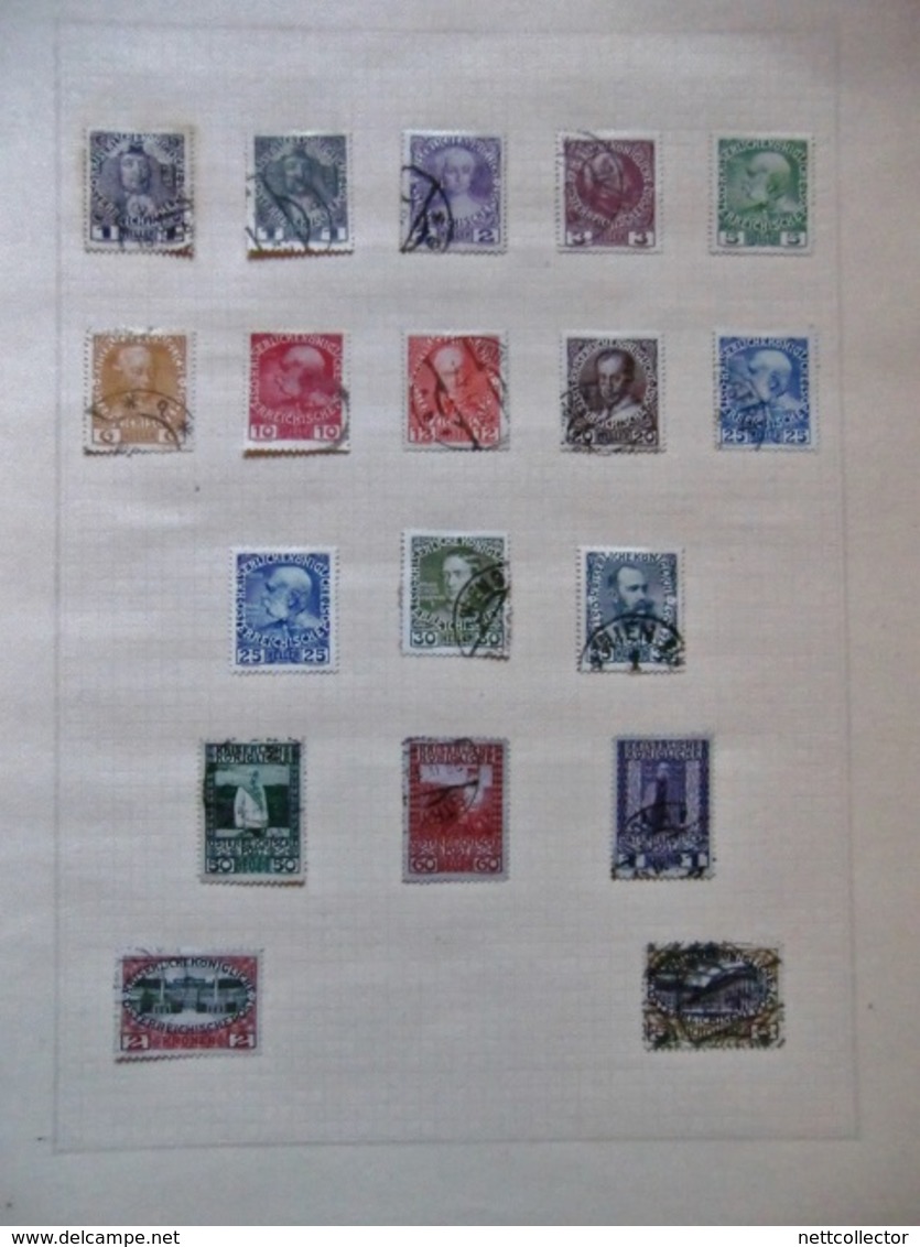 RARE COLLECTION RUSSIE / BULGARIE / AUTRICHE / UKRAINE / DANTZIG dont  FEUILLES ENTIERES / UNE VISITE S'IMPOSE...