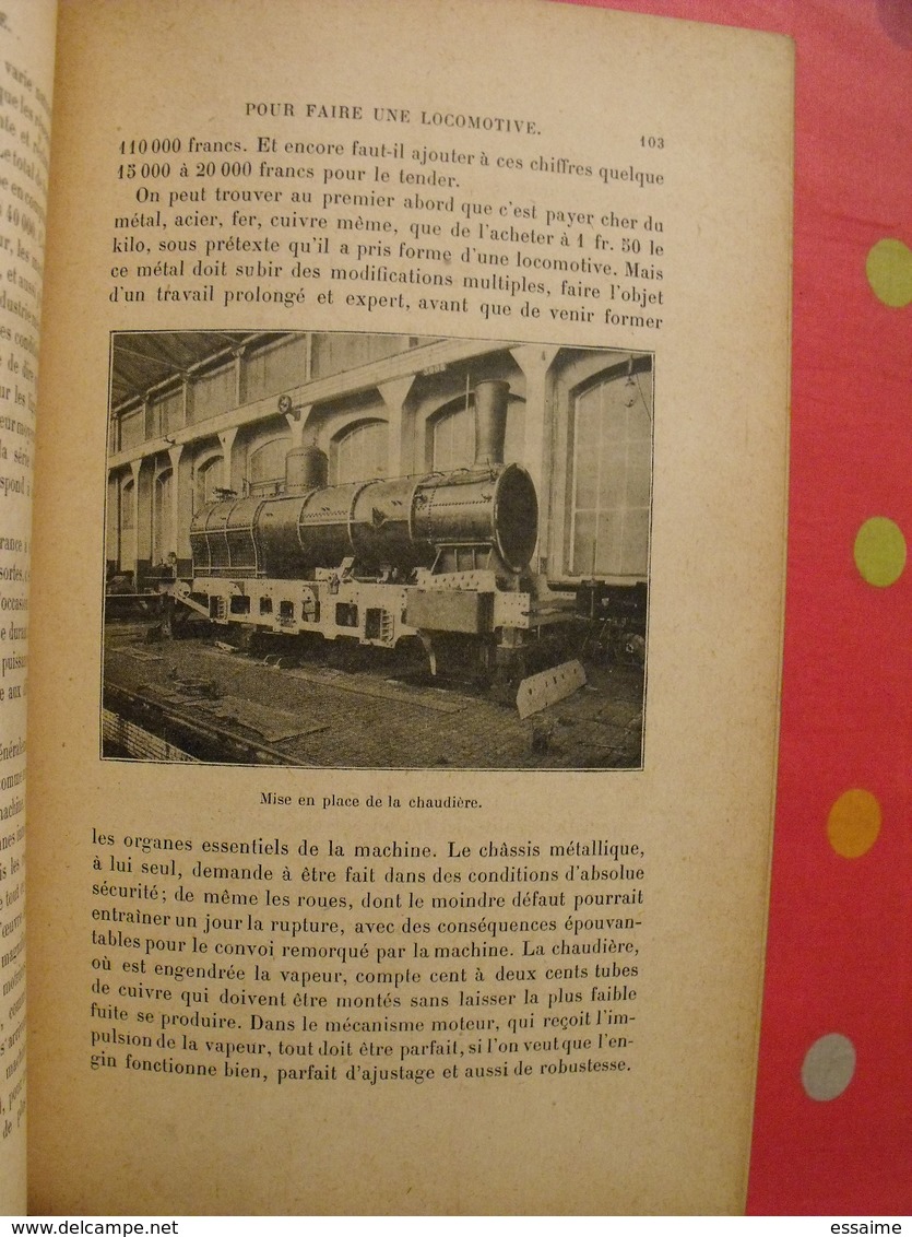 les merveilles de la nature et de l'industrie. daniel bellet. hachette 1909. 58 gravures. train chemin de fer