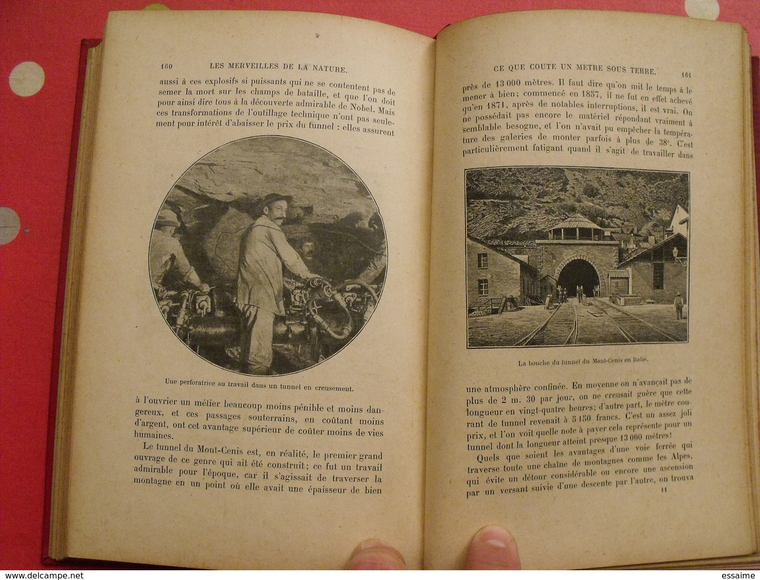 les merveilles de la nature et de l'industrie. daniel bellet. hachette 1909. 58 gravures. train chemin de fer