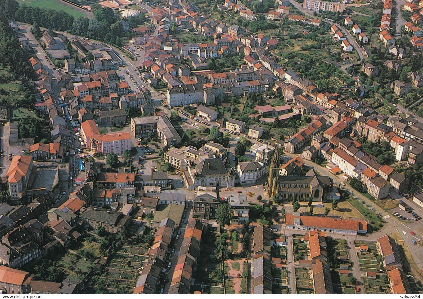 57) MOYEUVRE-GRANDE : Vue Aérienne - Château Fabert - Eglise .. - Autres & Non Classés