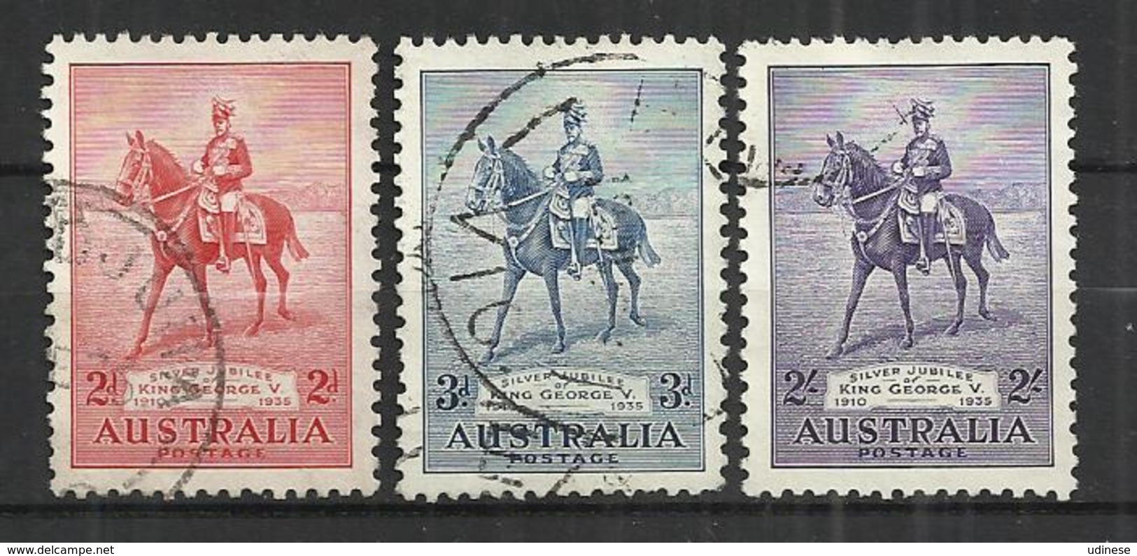 AUSTRALIA 1935 - SILVER JUBILEE - CPL. SET - USED OBLITERE GESTEMPELT USADO - Oblitérés