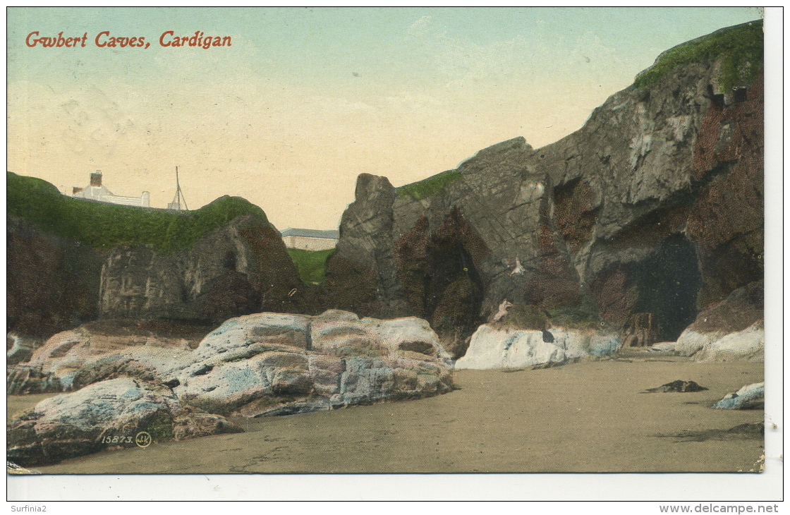 CARDIGANSHIRE - GWBERT CAVES  1909 Dyf8 - Cardiganshire