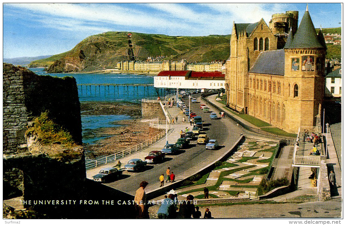 CARDIGANSHIRE - ABERYSTWYTH - THE UNIVERSITY FROM THE CASTLE Dyf229 - Cardiganshire