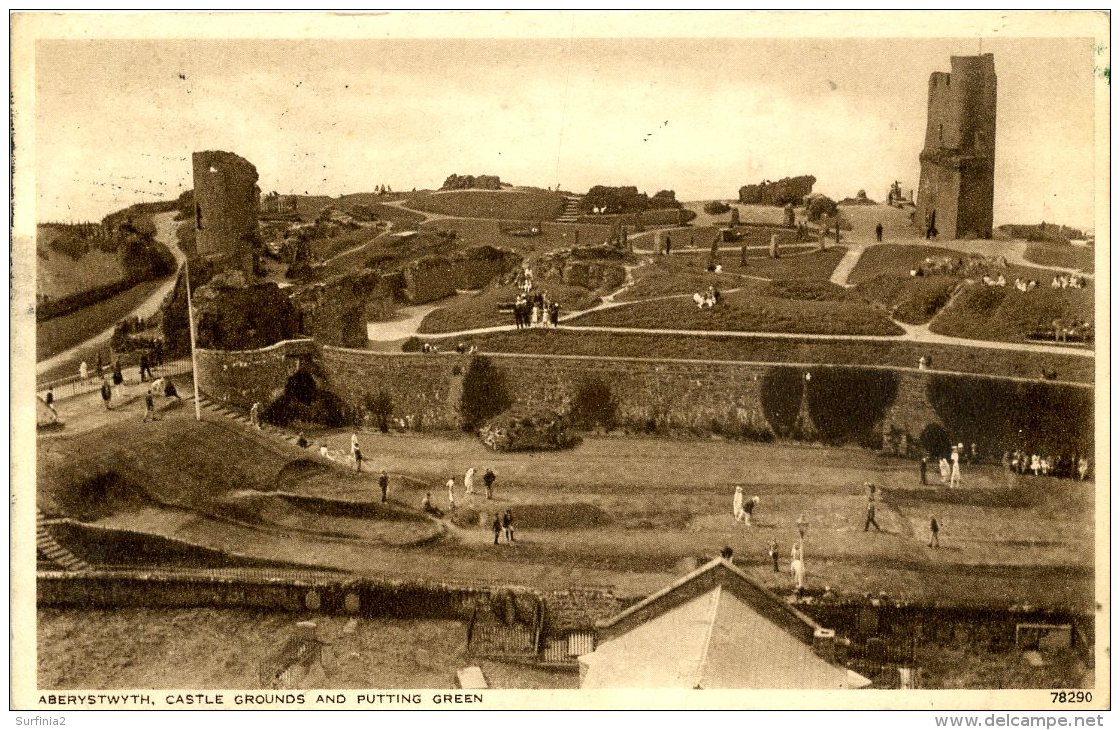 CARDIGANSHIRE - ABERYSTWYTH - CASTLE GROUNDS AND PUTTING GREEN Dyf64 - Cardiganshire