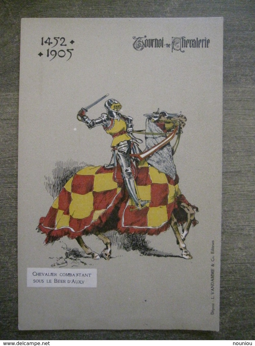 Cpa Tournai - Tournoi De Chevalerie - 1452-1905 - Chevalier Beer D'Auxy - Vandamme & Co éditeurs - Tournai